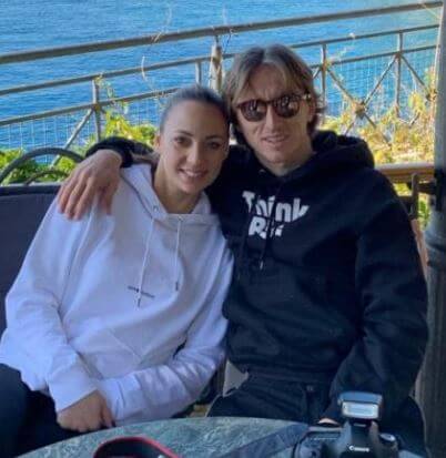 Vanja Bosnic with her husband Luka Modric.